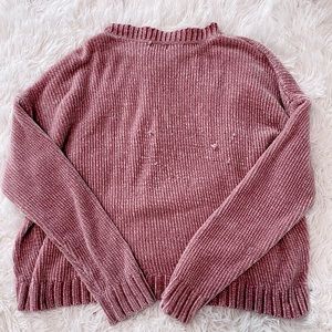 pink sweater